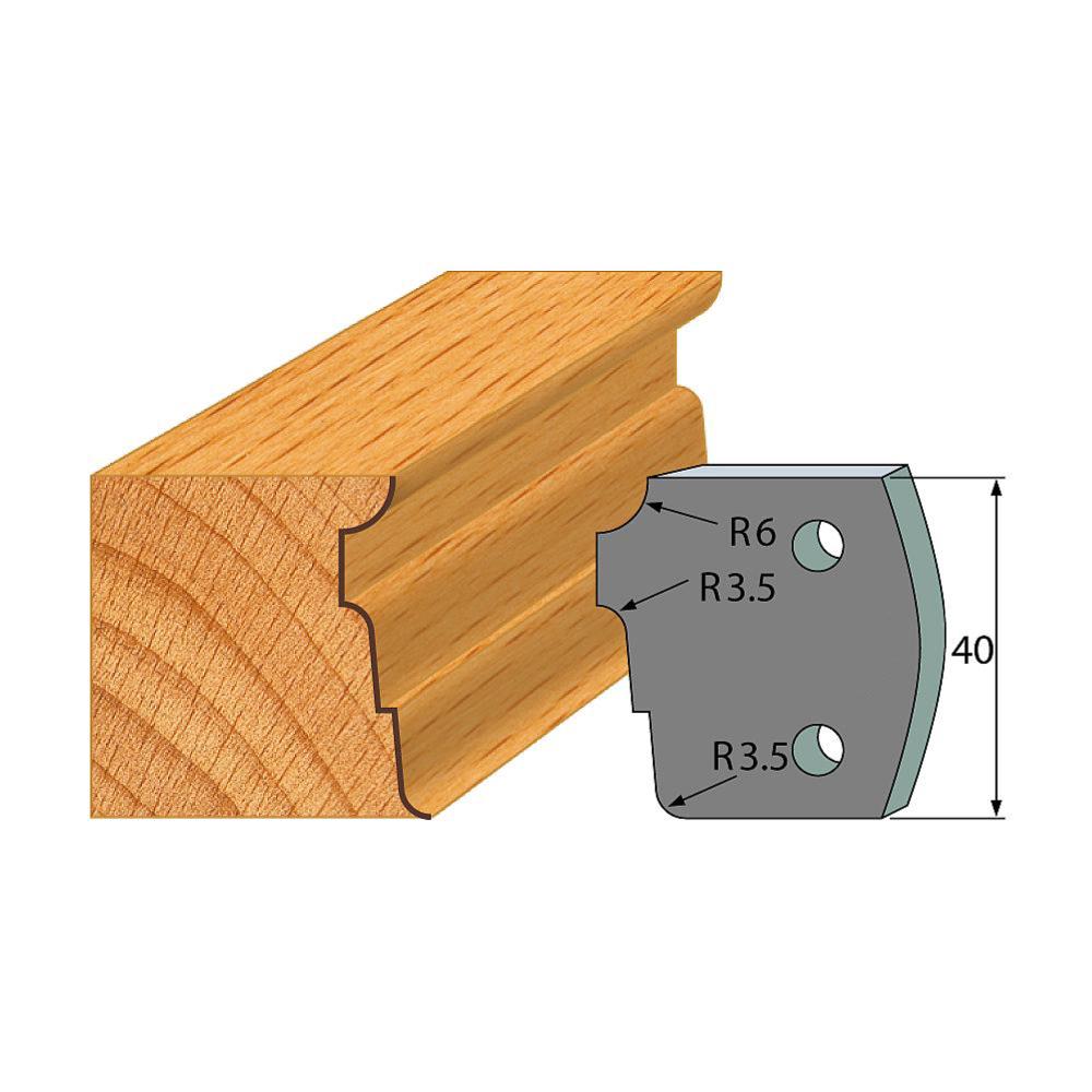 Profil 039 - Abweiser-Paar 40×4 mm SP