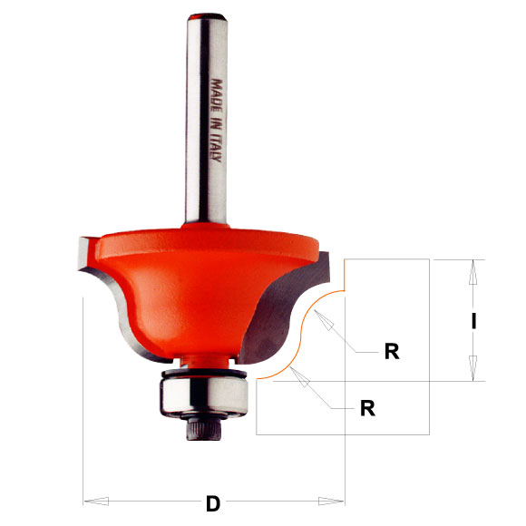 CMT C940 Römische Profilfräser - R4 D28,7x11,5 S=12 HW