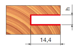 Freud Scheibennutfräser auf Schaft, Schaft 6 mm 1,5 x 21,4 (Schnittbreite x Schlitzlänge)