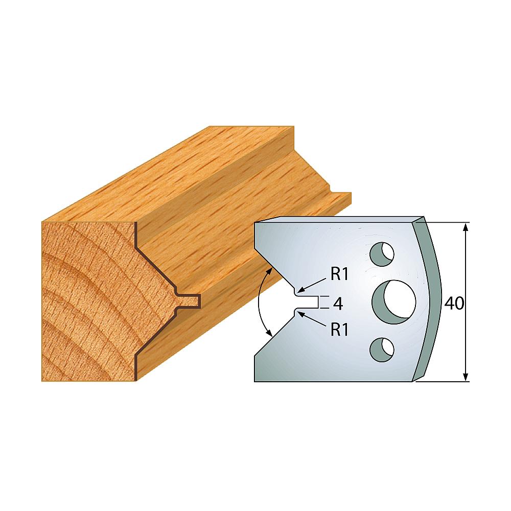 Profil 072 - Profilmesser-Paar 40×4 mm SP