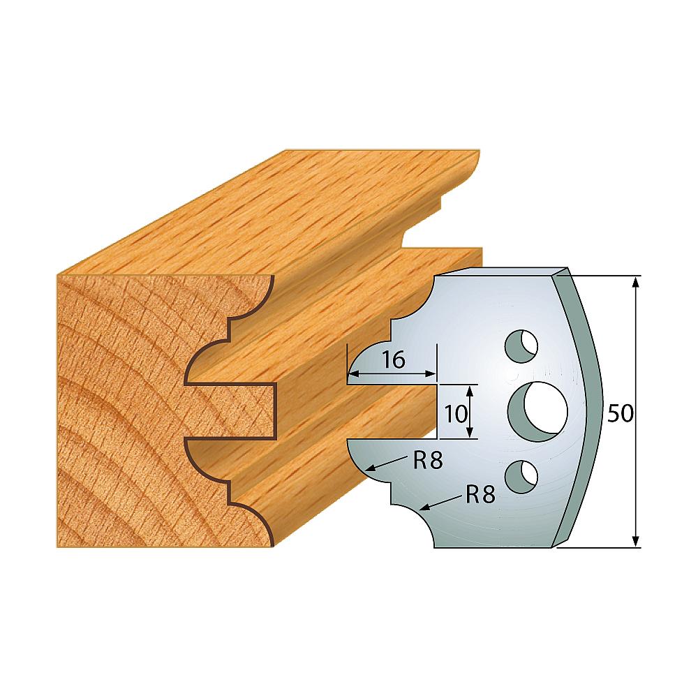 Profil 523 - Profilmesser-Paar 50×4 mm SP