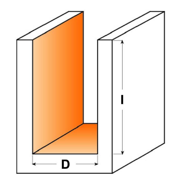 CMT C712 Dichtungs-Nutfräser für Türen und Fenster - D3x11 L60 S=6 HW