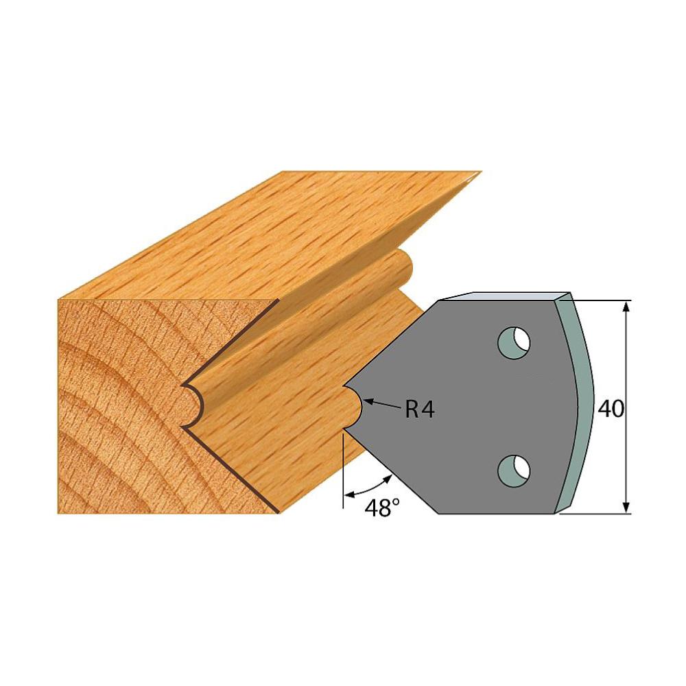 Profil 080 - Abweiser-Paar 40×4 mm SP