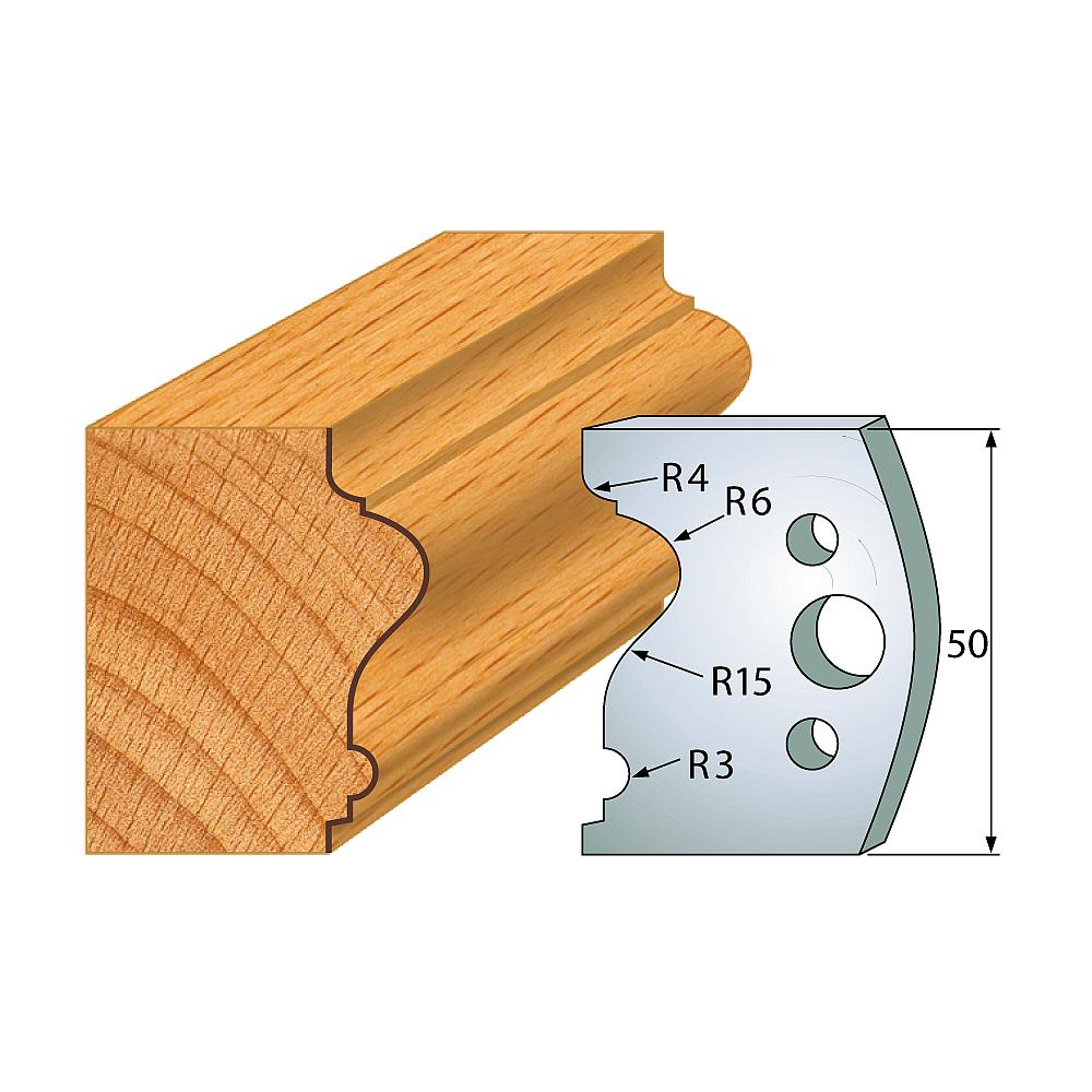 Profil 512 - Profilmesser-Paar 50×4 mm SP