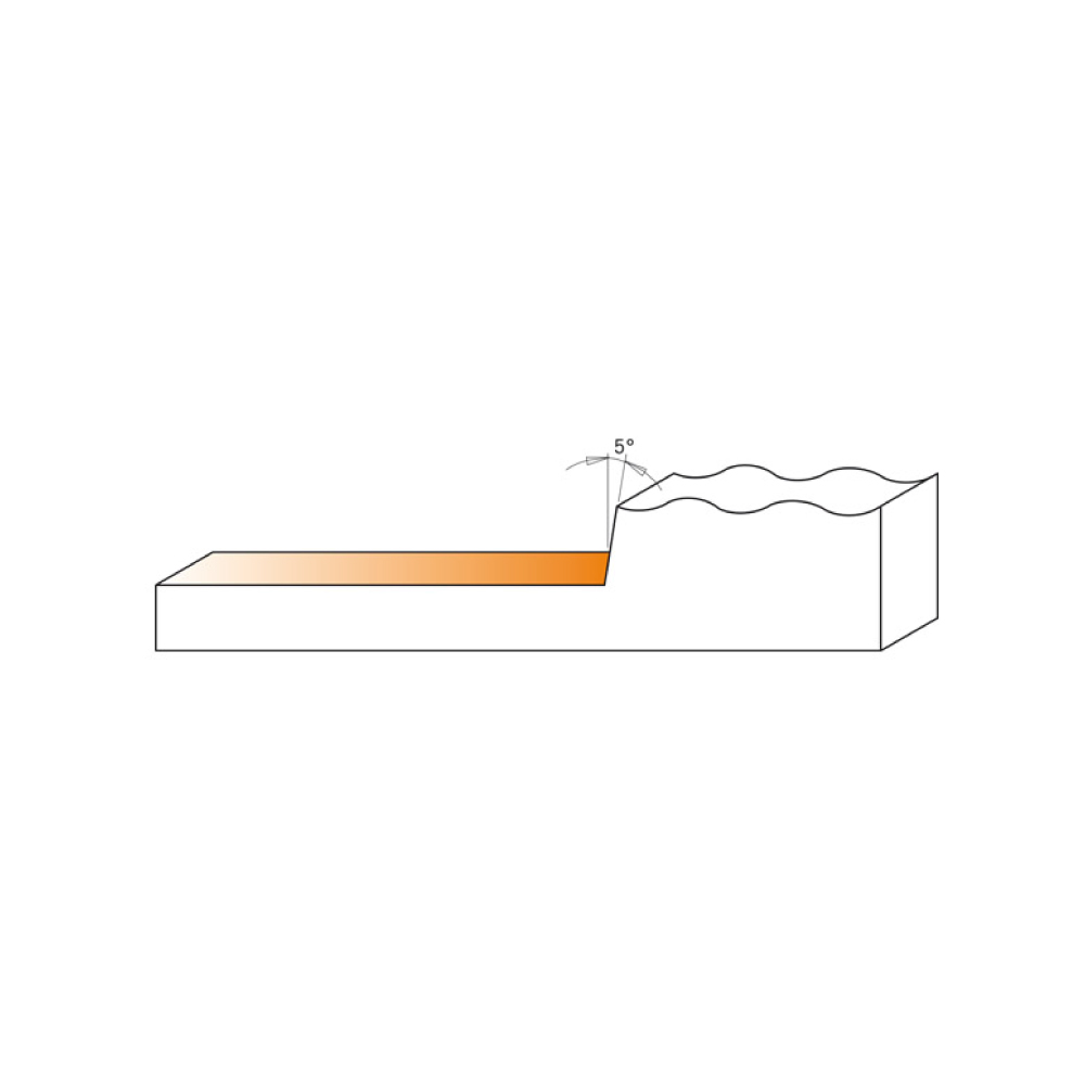 Ausstechfräser für Flächen HW - D100x12 L90 S=20x50 Z4