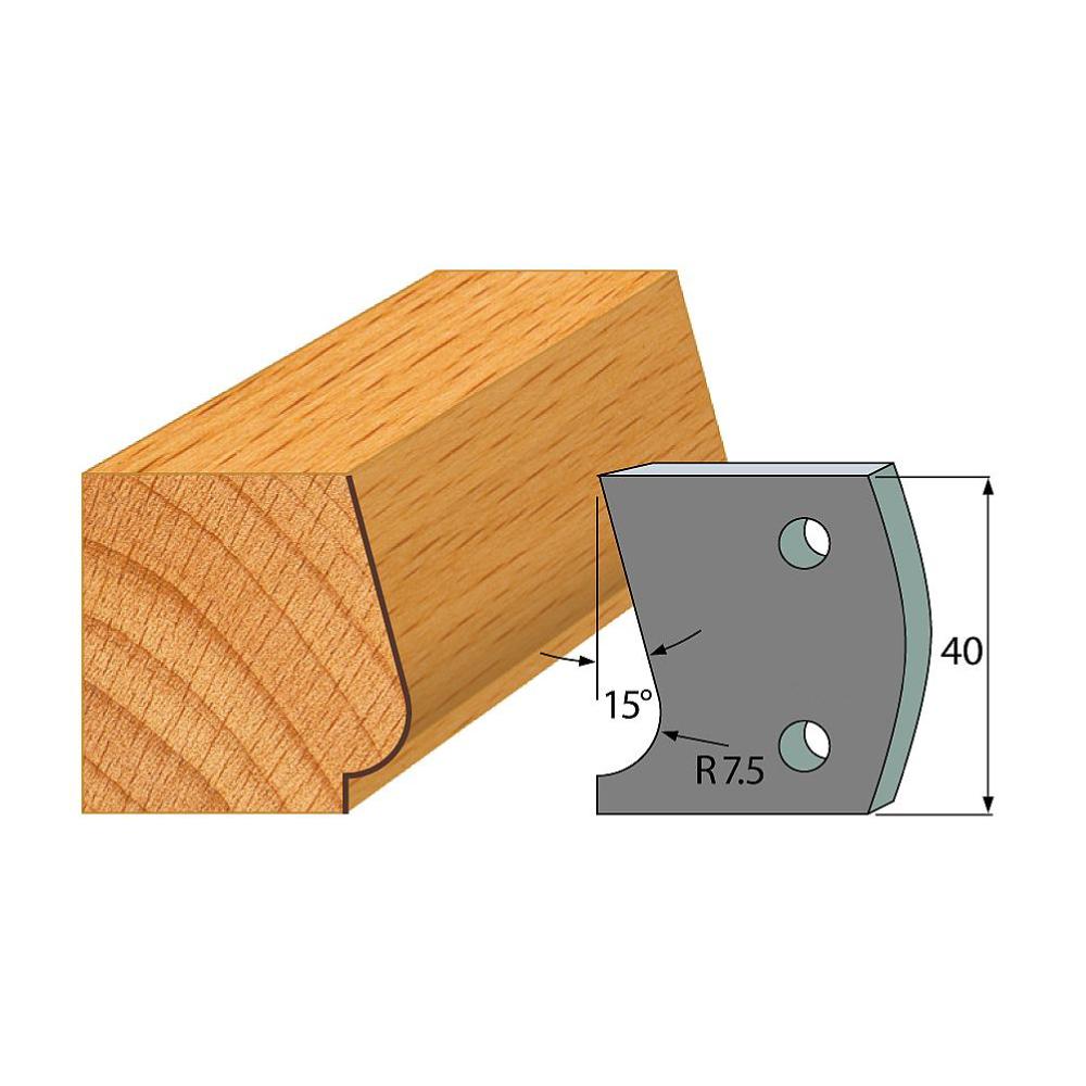 Profil 038 - Abweiser-Paar 40×4 mm SP