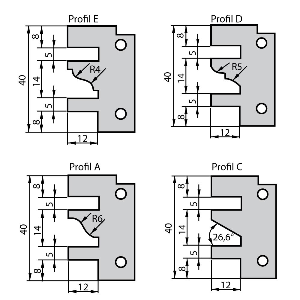 F641 Konterprofil-Fräser MAN - D120x40 d30 Z2 ALU