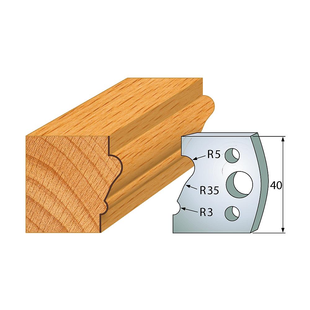 Profil 081 - Profilmesser-Paar 40×4 mm SP